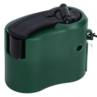 Imagem de Carregador de manivela usb, luz led usb manivela carregador de telefone mini portátil 5 v saída para caminhada