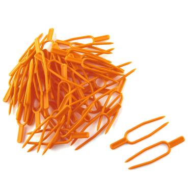 Imagem de JCBIZ 50 peças Garfo para plantio de morango, fixador de estolon de 65 mm, dispositivo de prensagem de videira, vaso de morango, garfo de plantio de melancia