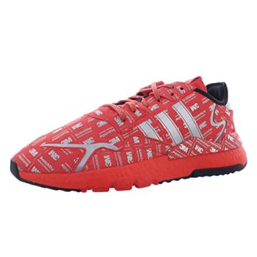Imagem de adidas Mens Nite Jogger Lace Up Sneakers Casual Sneakers, Red, 12