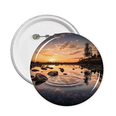 Imagem de Pedra do céu do oceano água ciência natureza alfinetes emblema botão decoração acessório 5 peças