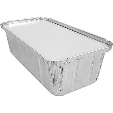 Imagem de D&W Fine Pack Wilkinson A86 Latas de alumínio para pão/pão com tampa de placa de alumínio (pacote com 25)