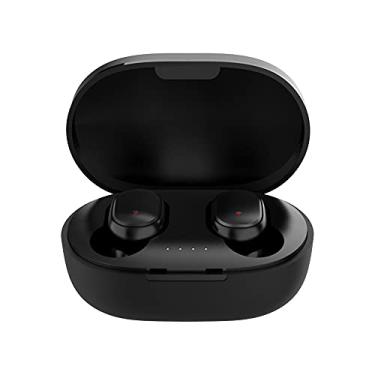 Imagem de Moniss Fones de ouvido sem fio Fones de ouvido com emparelhamento automático Mini auriculares HiFi BT 5.0 estéreo estéreo com cancelamento de ruído IPX4 à prova d'água com capa de carregamento sem fio