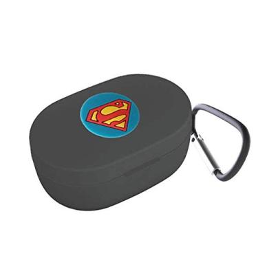 Imagem de Case Capa Protetora de Silicone Flexível compatível MI e REDMI AirDots - Nandos-Store (AirDots 2, Preto escuto superman)