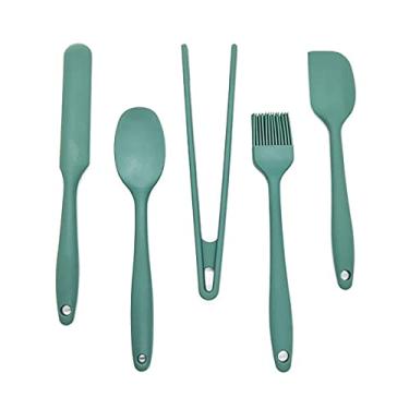 Imagem de Oikos - Kit 5 Utensílios de Silicone Pequenos Verde