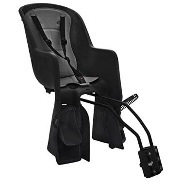 Imagem de CADEIRINHA INFANTIL TRASEIRA FIXAÇÃO NO QUADRO POLISPORT ECOQUICK PRETO/CINZA UN