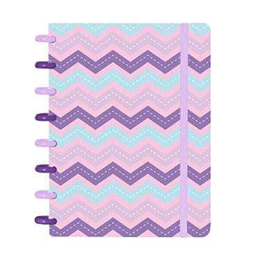 Imagem de Caderno Disco IsCool Inteligente A5 Candy Zig Zag Azul