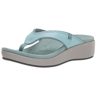 Imagem de Spenco Sandália feminina Weekend Wedge, Cobra azul mineral, 40