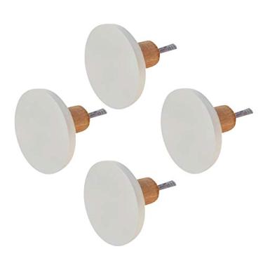 Imagem de 4 Ganchos De Parede Pendurador Bola Mdf Laminado