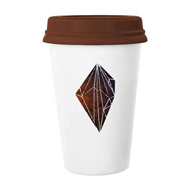 Imagem de Caneca marrom cristal universo céu Fantasy Star caneca copo de cerâmica copo copo de café