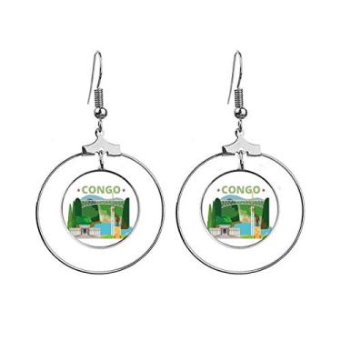 Imagem de Brincos de argola pendentes para construção de estátua da cidade do Congo