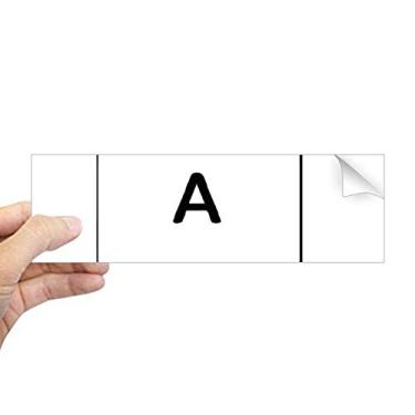 Imagem de DIYthinker Símbolo de teclado A adesivo retangular para para-choque notebook janela decalque