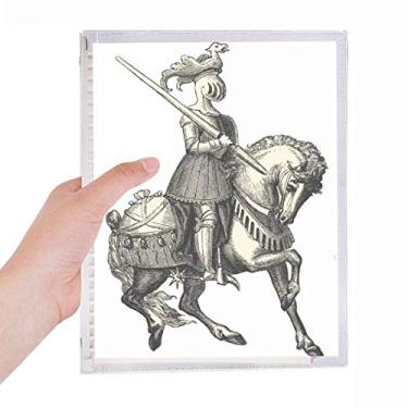 Imagem de Caderno de desenho medievais Cavaleiros da Europa com folhas soltas e diário recarregável