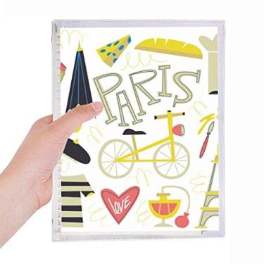 Imagem de Lifestyle — Caderno France Mark Landmark Paris com folhas soltas e diário recarregável