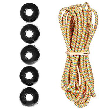 Imagem de Kits de cordas de choque Paracord Planet Ball – 3 m de cabo de choque de 0,5 cm – para acampamento, eventos, tendas, caminhadas, lonas e uso ao ar livre (bolo de aniversário)