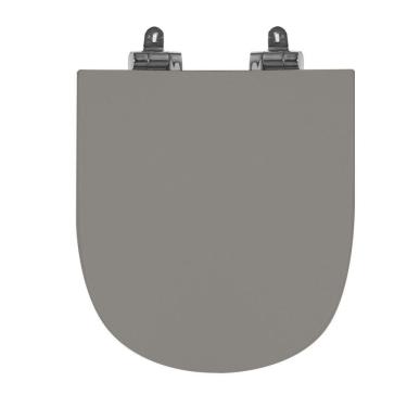 Imagem de Assento Sanitário Poliéster para Louça Link/carrara/belle Époque deca Slow Close Cromado Antracite