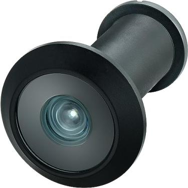 Imagem de TOGU TG1612-3016NG-AB Visor de porta de latão com certificação UL de 220 graus para portas de 1-3/8" a 2-1/6", acabamento em bronze antigo, Tradicional, Deluxe, Matte Black