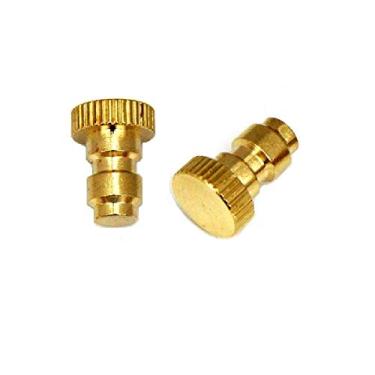 Imagem de Flylock Pacote com 2 plugues para paintball airsoft PCP conexão sextavada 8 mm macho de conexão rápida, dourado