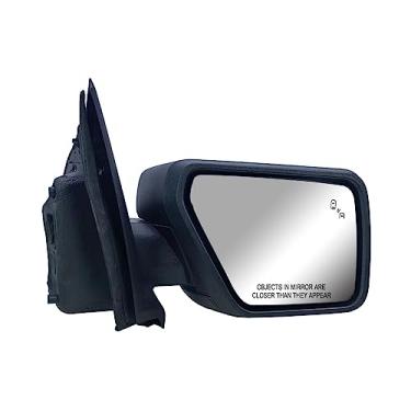 Imagem de Capa texturizada para retrovisor de porta do lado direito do passageiro de substituição dobrável manual com pisca e ajuste de energia com vidro aquecido e BLIS (luz de ponto lindo), luz de poça para Ford F-150 de 2021 a 2023
