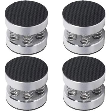 Imagem de Neutrual 4 peças prata 44 x 40 mm mola isolamento plaform pad pés pés pontas para discos HiFi toca-discos/subwoofer/toca-discos/amplificador/alto-falante/gravador