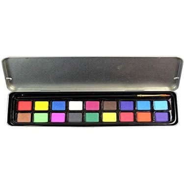 Imagem de Aquarela Artística em Pastilha 18 Cores Com Pincel