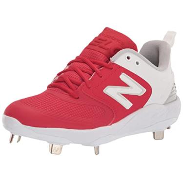 Imagem de New Balance Tênis feminino Fresh Foam X Velo V3 Metal Softball, Vermelho/branco., 8.5