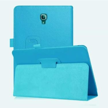 Imagem de ZZOUGYY Capa de tablet para Samsung Galaxy Tab A 10,5 T590 T595 T597 (versão 2018), capa de couro leve ultrafina com suporte para Galaxy Tab A2 10,5 SM-T590 SM-T595C SM-T597 10,5 polegadas (azul claro