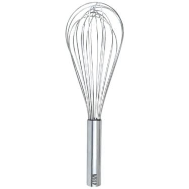 Imagem de Batedor de aço inoxidável, 28 cm - Batedor de balão de cozinha para cozinhar, misturar, misturar, mexer, bater e bater - ferramenta para bater como batedeira, espumador e agitador - batedor seguro