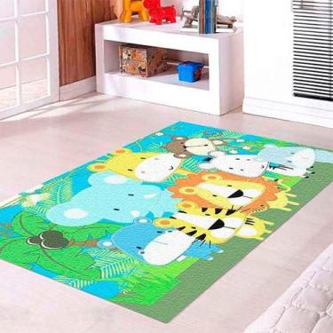 Imagem de Tapete Infantil Safari 60x120 Antiderrapante - Style Brazil