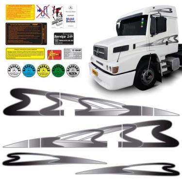 Imagem de Kit Faixas Mercedes Benz 1938 1998/1999 Grafite e Cinza - SPORTINOX