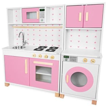 Imagem de Kit Cozinha Infantil e Máquina de Lavar Infantil - Eita Casa Perfeita,