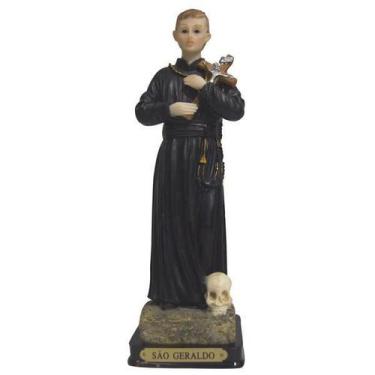 Imagem de Imagem São Geraldo Resina Importada Religiosa 14cm - Zona Livre