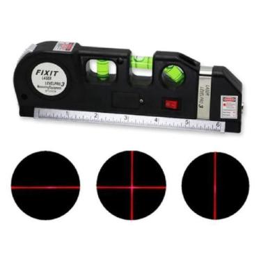 Imagem de Nível a Laser 3 Linhas e Trena Régua Nivelador Profissional - Shitport