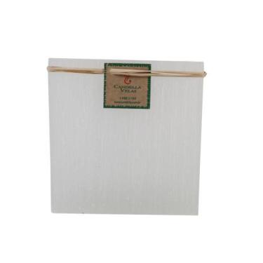 Imagem de Vela Luminária Quadrada 10x10 Cm Branca - Candella, Branco
