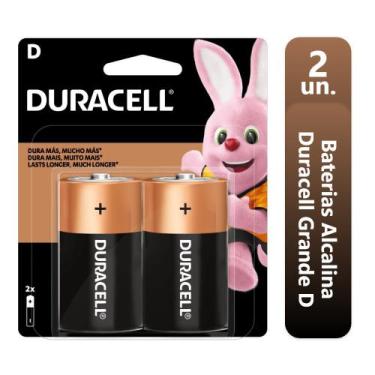 Imagem de Pilha Duracell Grande D Alcalina Cartela C/2 Mn1300 B2