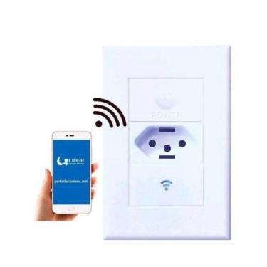 Imagem de Tomada Inteligente Bivolts Wi-fi Controle Via App Lider TOM001 - Líder