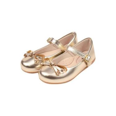 Imagem de Sapatilha Infantil Dourada laço Menina B2A 1002 - B2A KIDS, 15, Dourad