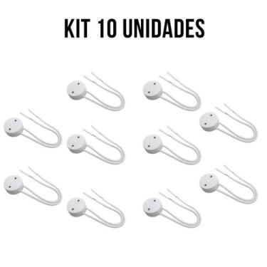 Imagem de KIT 10 Soquetes Rabicho Lâmpada T8 LED Fluorescente Tubular - LED Forc