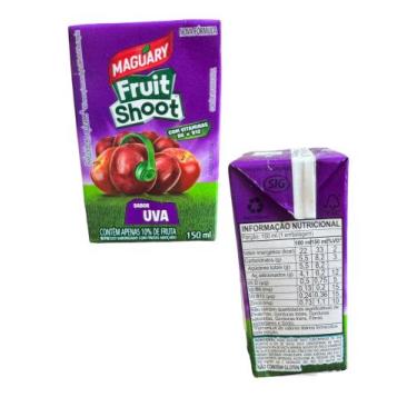 Imagem de Kit Mini Suco de Uva Fruit Shoot sem corante 150 Ml- CX 20un - Maguary