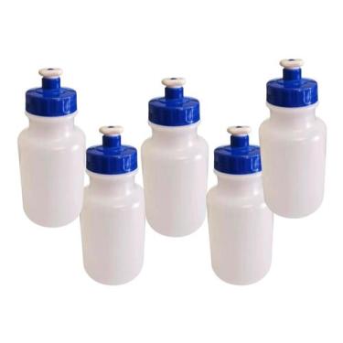 Imagem de Kit 80un Garrafa Squeeze c/ tampa azul 300ml p/ evento festa - Deposit