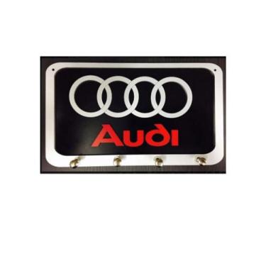 Imagem de Porta Chaves Madeira Mdf Não Esqueça Chaves Audi - Casa Nobre