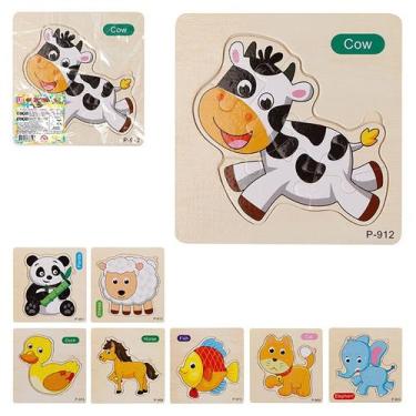 Imagem de Quebra Cabeça Infantil Madeira-brinquedos educativos - Marphi Comercia
