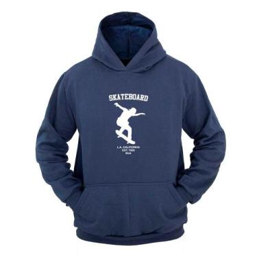 Imagem de Moletom Masculino Canguru Flanelado Skate California Inverno - Ragor, 