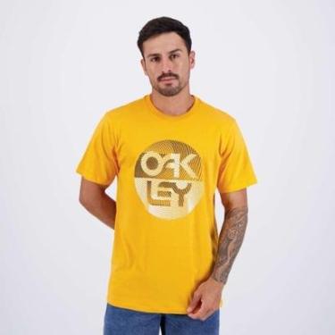 Imagem de Camiseta Oakley Pararallel Lines Laranja-Masculino