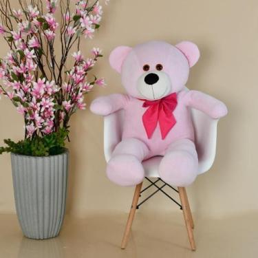 Imagem de Urso Super Fofinho Rosa Plush Presente Para Crianças 90cm - Essencia E