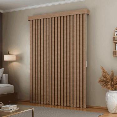 Imagem de Persiana Vertical Blackout C/ Bandô L 1,80 X 1,50 A Bege - Crisdan