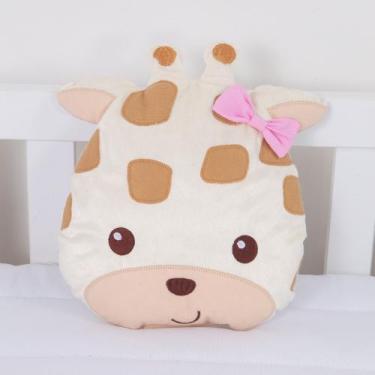 Imagem de Almofada Decorativa Infantil Animais - Miguel Baby Enxovais, Girafa Me