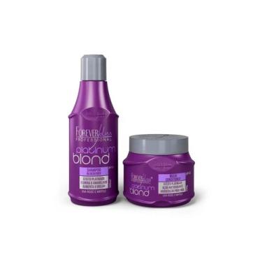 Imagem de Kit Platinum Blond Manutenção Desamarelador Forever Liss - Forever Lis