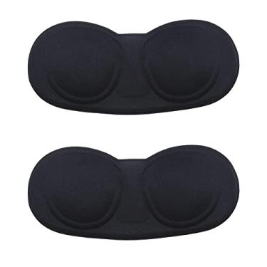 Imagem de SING F LTD 2PCS VR Lens Protective Cover Compatible with Oculus Quest 2 Compatible with Pico Neo3 Anti Scratch Dustproof Replacement VR Lens Cap Black