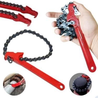 Imagem de Chave Cinta Corrente Universal Filtro Óleo Troca Tira Saca Carro Pisci