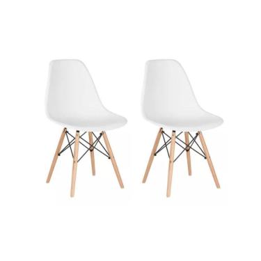 Imagem de Conjunto 2 Cadeiras Eames Eiffel Dkr Movescan Branca